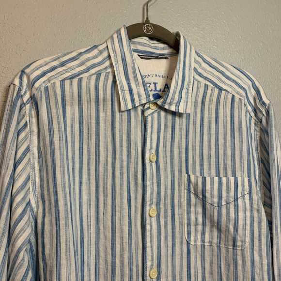 Tommy Bahama Relax Academy Linen M button up shirt - Picture 4 of 15